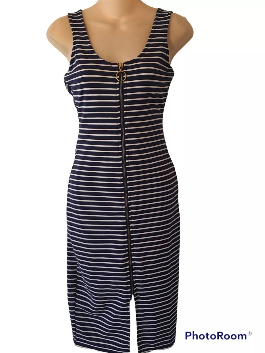 Zip front midi clearance dress