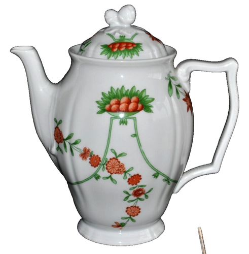 LIMOGES FRANCE CERALENE RAYNAUD INDIAN SUMMER PORCELAIN COFFEE POT #45