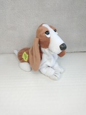 Applause Hush Puppies Dog Logo Plush 6 Inch Brown Stuffed Animal Toy