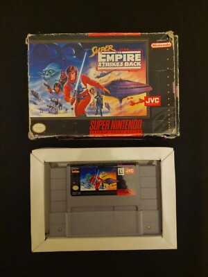 Super Star Wars: The Empire Strikes Back (SNES) JVC In Box Complete CIB - Manual