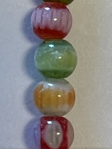 Milifiori Beads 75 Pcs Handmade Chevron 6mm Beads As Pictured 1 Strand Beads - Picture 12 of 17