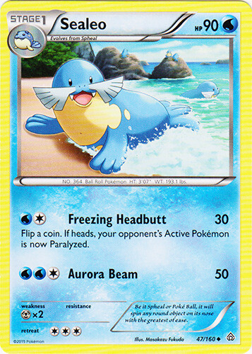 Pokemon - Sealeo - 47/160 - Uncommon - XY - Primal Clash - LP