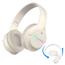 Wireless Headphones Bluetooth Noise Cancelling Stereo Earphones Over Ear Headset