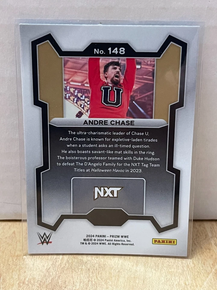 2024 Panini Prizm WWE Base #148 Andre Chase - Image 2 of 2