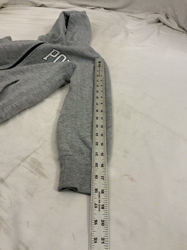 Polo Ralph Lauren Hoodie Sweathshirt Youth S Gray Full Zip Poly Cotton YGI S2-70 - Picture 9 of 12
