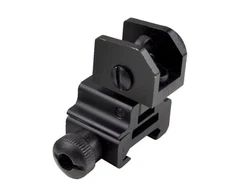 Aluminum Rear Backup Sight, Folds Flat - Ball Bearing design, Dual Aperture