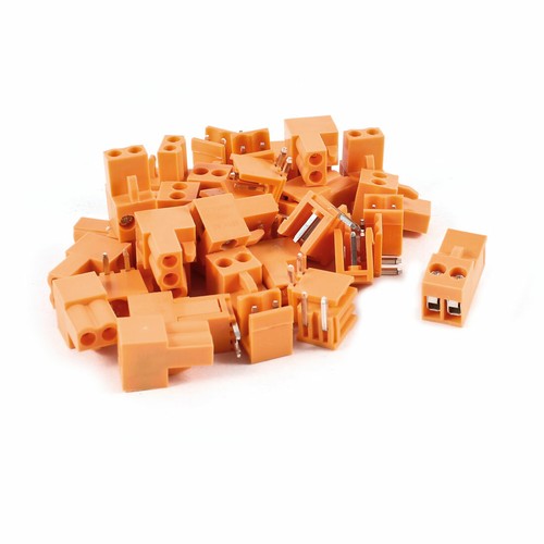 20 Stck. 2 Pin 3,96 mm Steigung Leiterplatte Halterung Schraube Klemme Block 300 V 10 A AWG14-26 orange - Bild 1 von 1