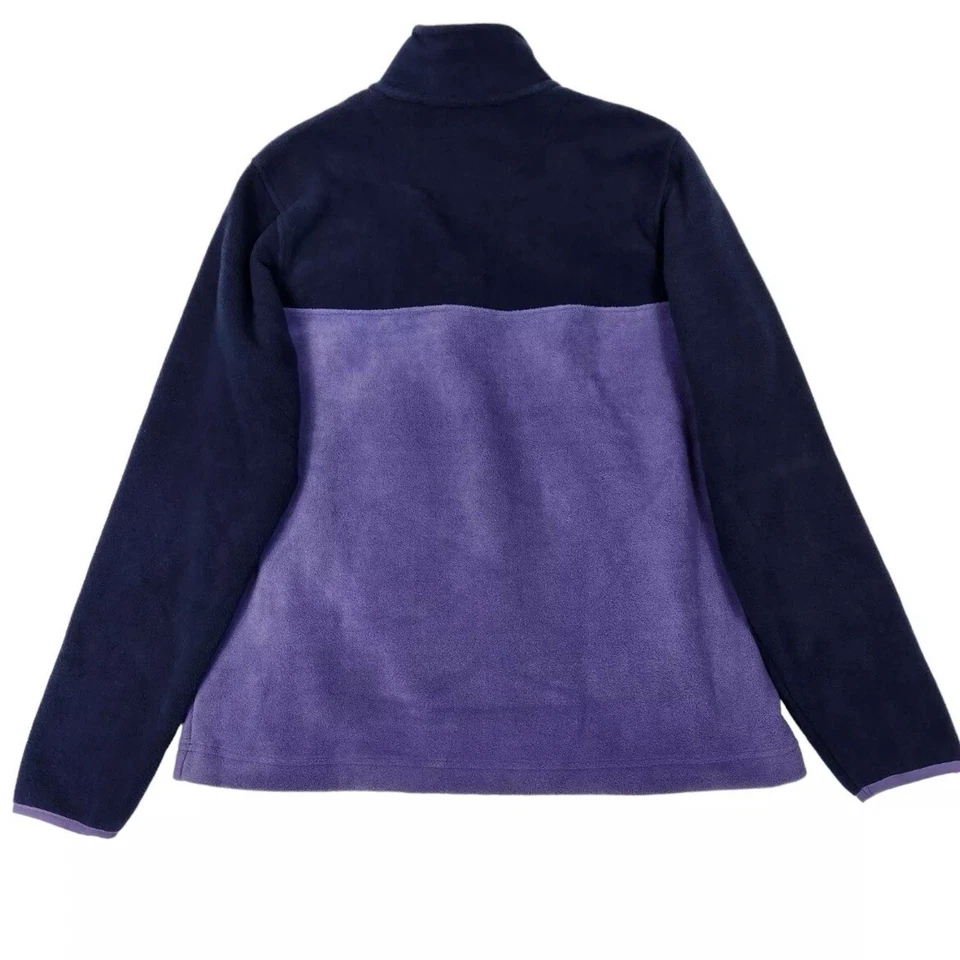 Chaqueta Hurley Fleece 1/4 Cremallera Azul Púrpura Pullover Bloques de Color Años 90 Para Hombre Talla XL Foto 3 de 4
