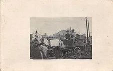 B39/ Occupational RPPC Postcard Workers c1910 Central Boiler Delivery Wagon 11