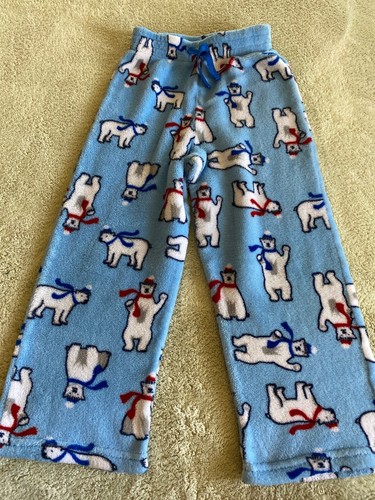 Red Scarves Thick Fleece Pajama Pants 