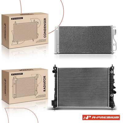 A-Premium Radiator & AC Condenser Cooling Kit for Buick Encore Chevy Trax 1.4L