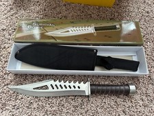 Survivor Bowie Hunter Knife  Sheath-New In Box