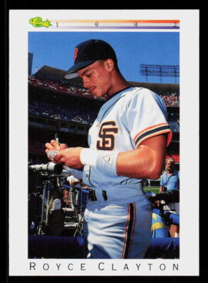 1992 Classic I Royce Clayton #T25  Baseball  San Francisco Giants