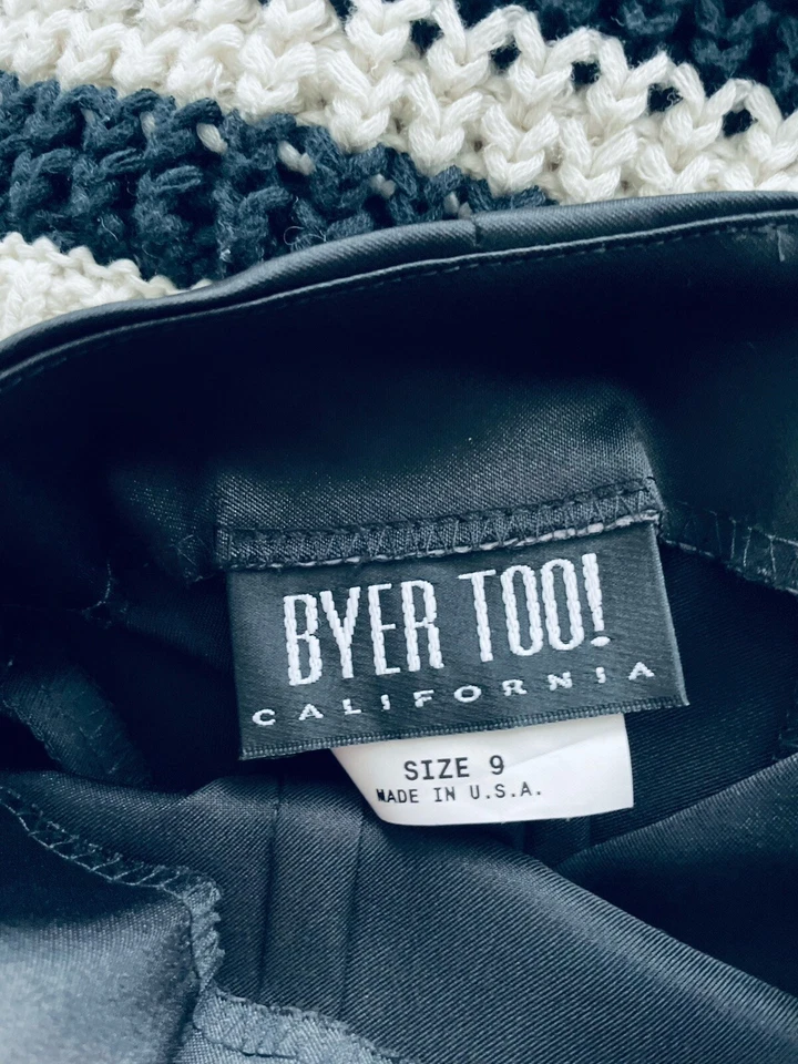 Maxi Falda Vintage Byer Too Satén Columna Larga 9 Aberturas Laterales Altas Club Niño Gótico Foto 2 de 4