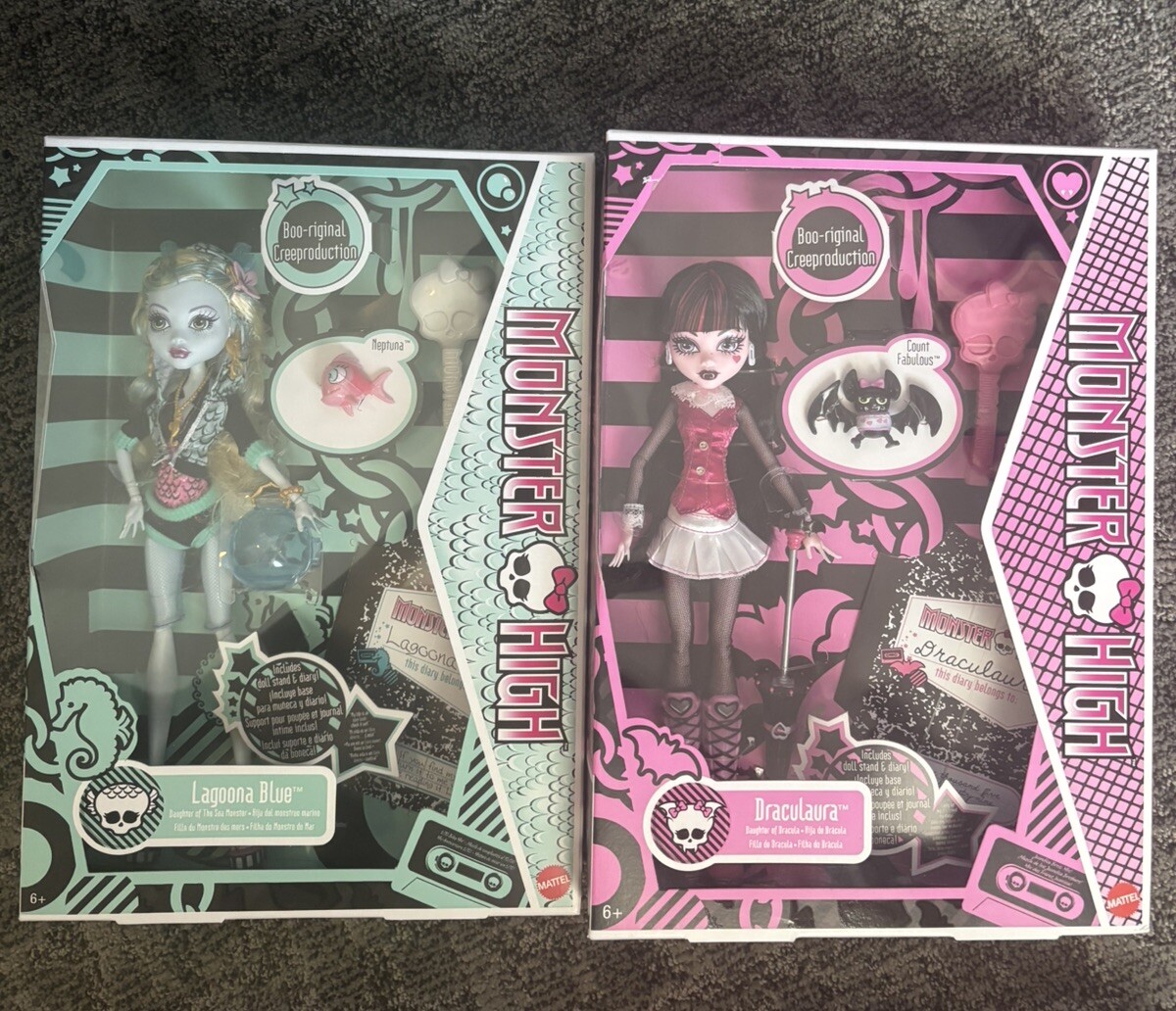 Mattel Monster High Boo-riginal Creeproduction DRACULA/LAGOONA FAN FAVORITE DUO✅