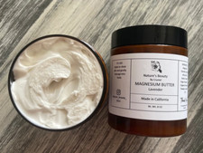 ORGANIC MAGNESIUM LOTION Body Butter Whipped Shea Butter Topical Magnesium Skin