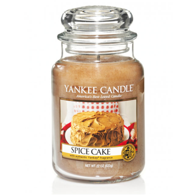 Yankee Candle SPICE CAKE Great Food & Spice Scent BLUE RIBBON