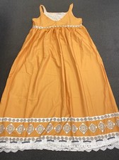 Misslook yellow sheer sleeveless ruffle hem midi dress L