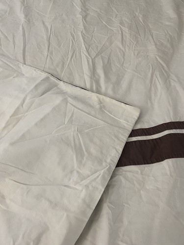 Spa Collection Duvet Queen 78”x82” Brown Cream Button Closure - Picture 6 of 12