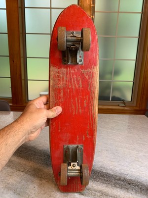Vintage 60s Tenderfoot by Nash Sidewalk Surfboard Wooden 