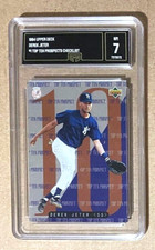 DEREK JETER - SCARCE - Foil Rookie GMA Near Mint REGRADE