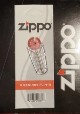1 Zippo Flint Pack (6 Genuine Flints Per Pack) New in Sealed Pack US Seller
