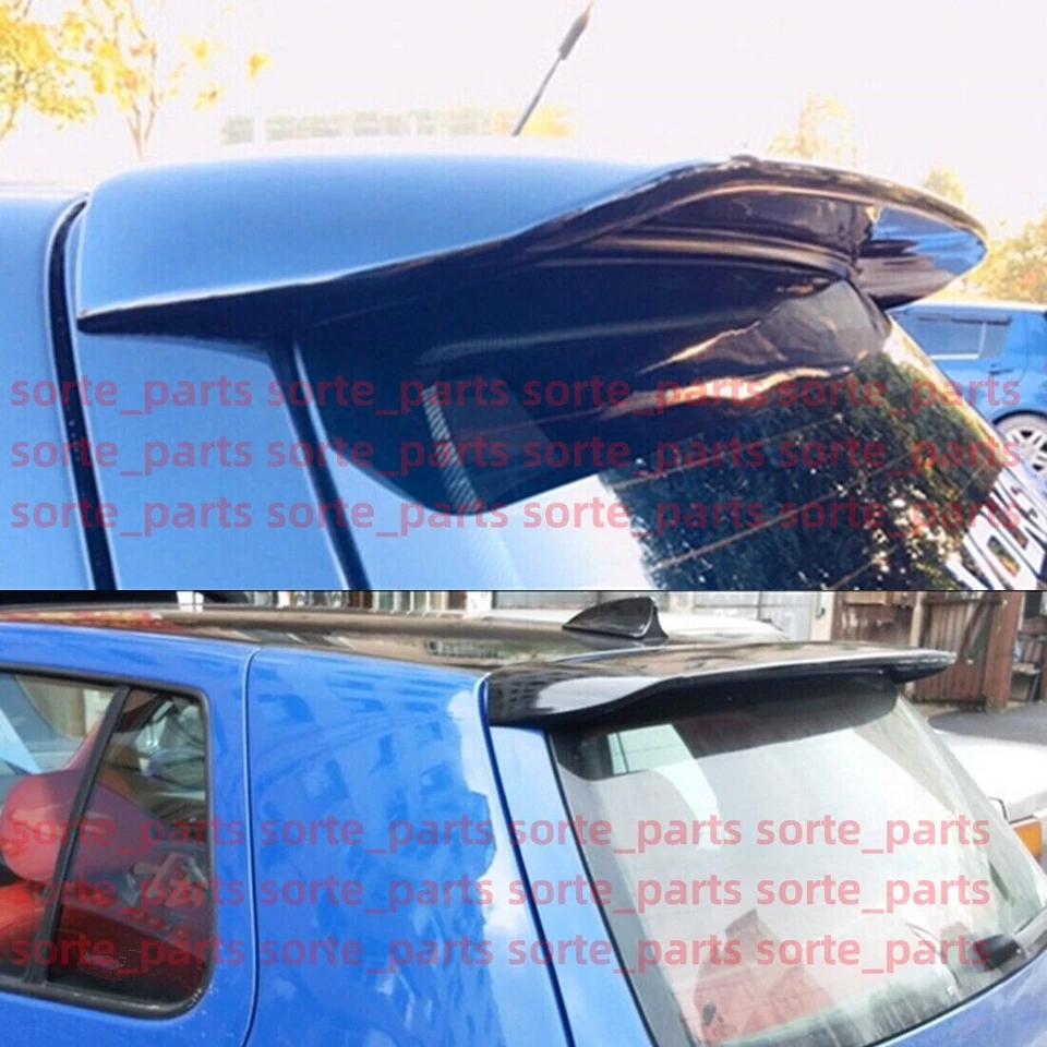 FITS 99-06 VW GOLF GTI MK4 GLOSSY BLACK REAR TRUNK WINDOW ROOF SPOILER WING Foto 3 de 4