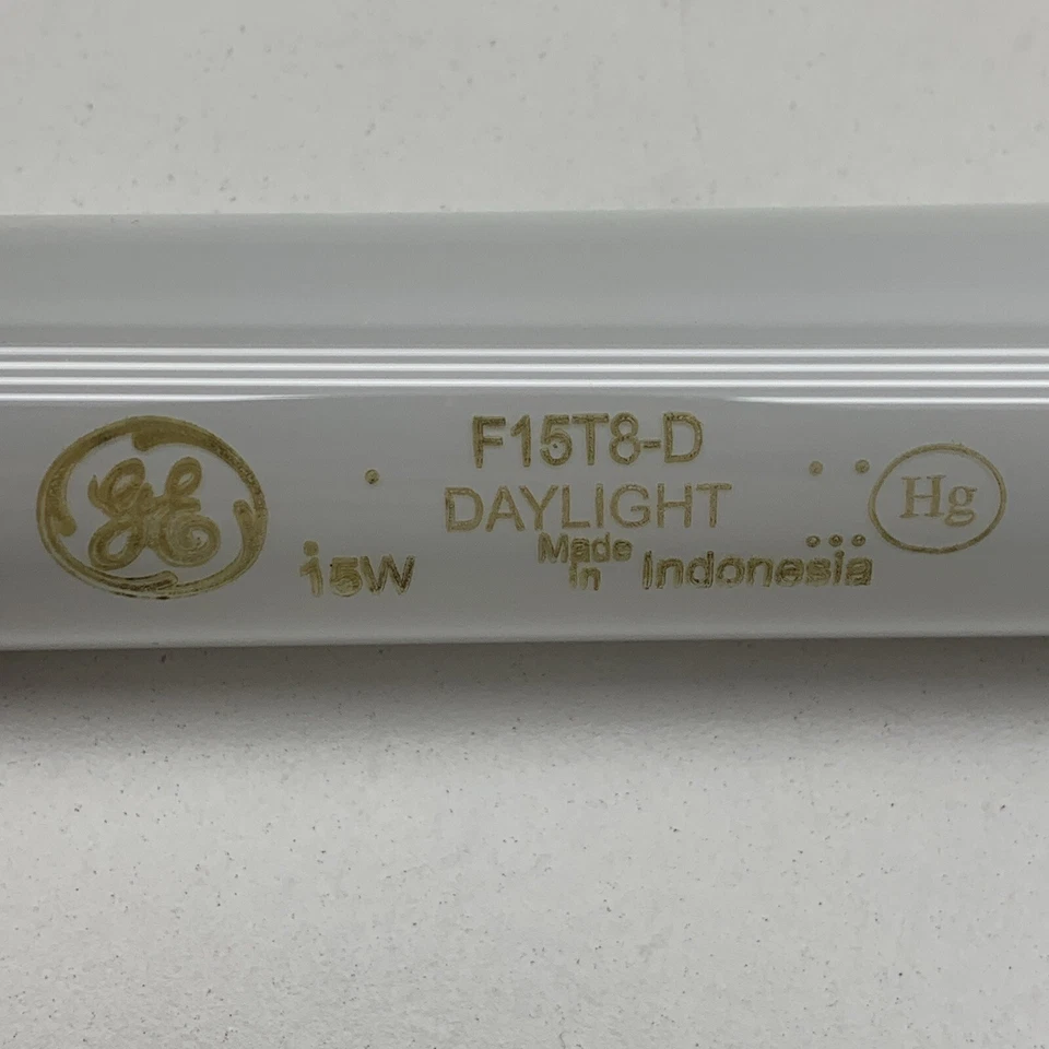 (4-Pack) GE F15T8/D Fluorescent 15-Watt 18" Lamp Light Bulb 15W Daylight - Image 3 of 4