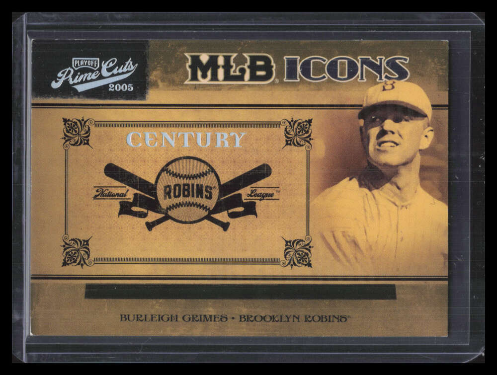 2005 Prime Cuts MLB Icons Century Silver mlb8 Burleigh Grimes 32