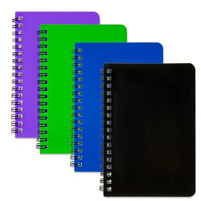 YiHenTiezz Spiral Notebook 4Pack Pocket Notebook 4.2''x 6.1'' Pocket Notepad Sm...