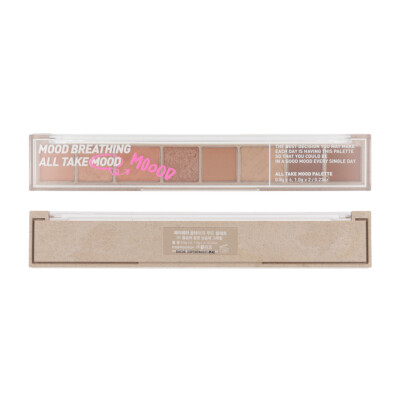 Peripera All Take Mood Palette #01 Mood Breathing – 8 Farben Lidschatten, Matt & Glitzernd