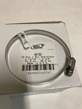 Ideal Tridon size 52 (10 pack) 48150 stainless 2 13/16” - 3 3/4” hose clamps Lot
