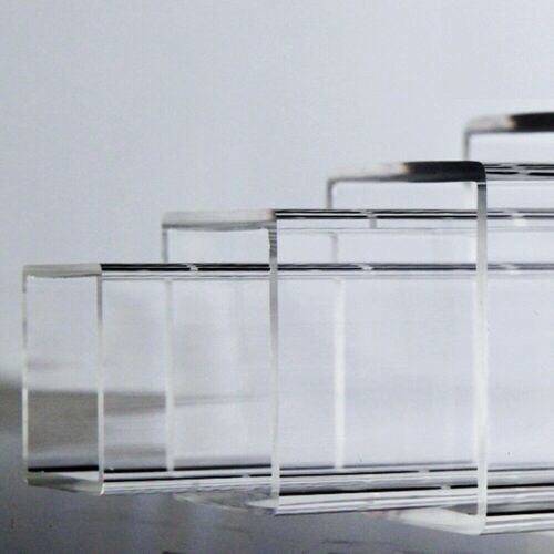 Select 10 - 170mm Square Clear Acrylic Plexiglass Lucite Plastic Tube 200-500mm