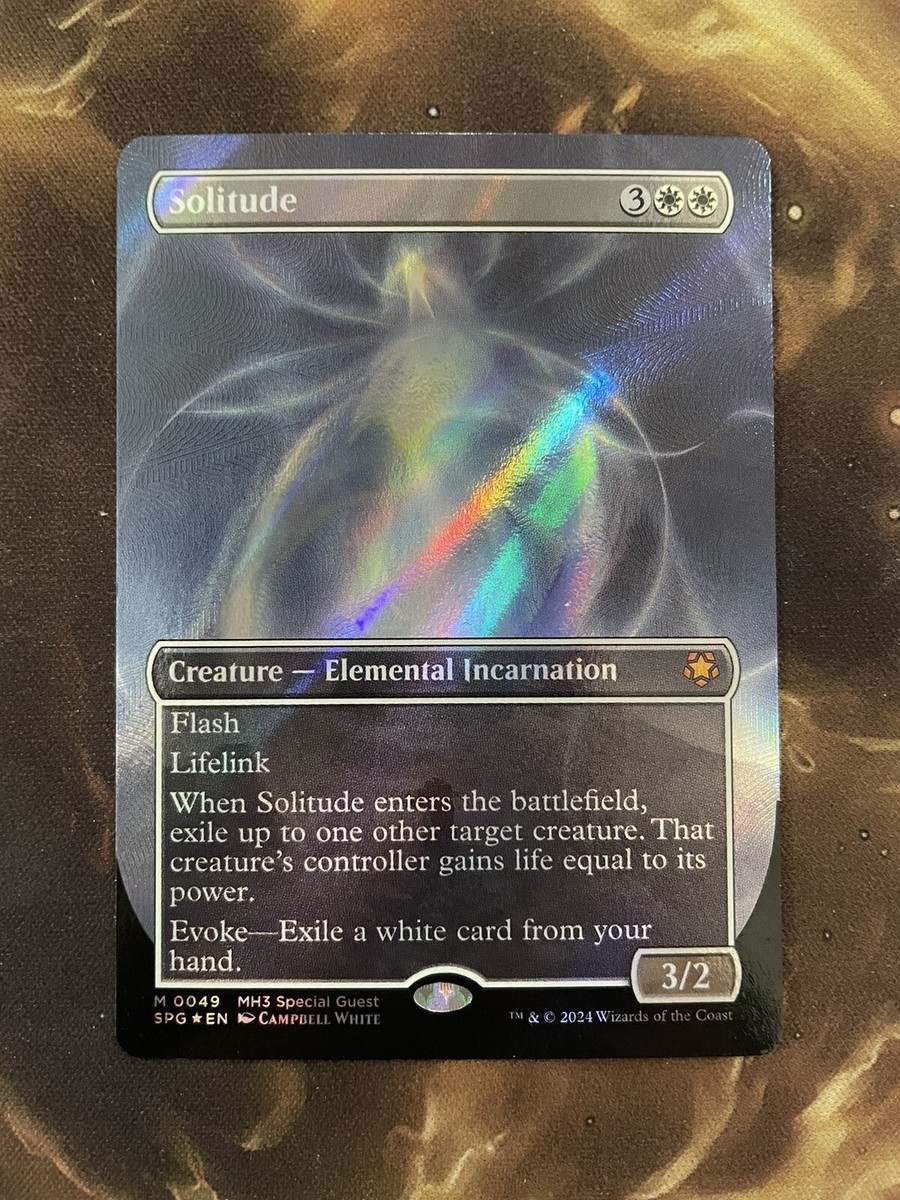 孤独/Solitude x4 孤独 Solitude x4 foil MTG Modern Horizons Solitude - Retro