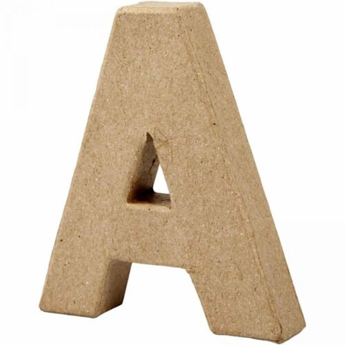 Cardboard Letters Signs & Numbers 10cm-20.5cm Papier Paper Mache Crafting - Pick - Picture 11 of 36