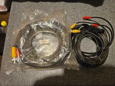 100ft Power Video Security Camera Cable BNC Extension Wire Cord-Lot of 3 pieces