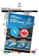NAPOLI Italia v EINTRACHT Francoforte Germania 2025 CHL FAN 12 pg + UFFICIALE LU