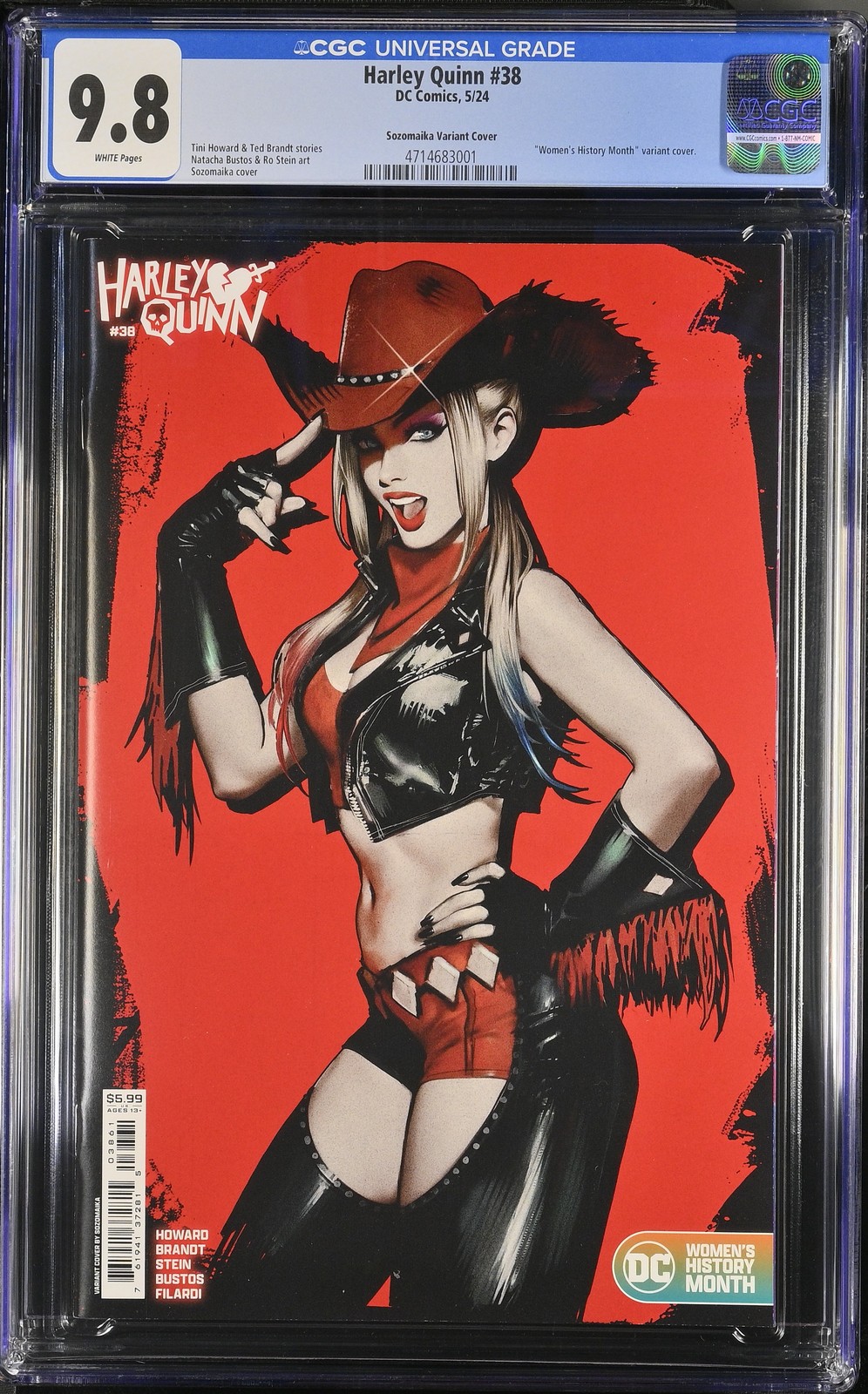 Harley Quinn 38 CGC 9.8 Sozomaika Variant Cover