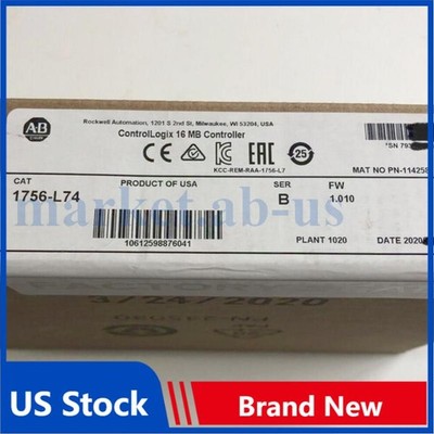 NEW~ Allen Bradley   1756-L74 /B ControlLogix Logix5574 Processor 16MB 1756L74