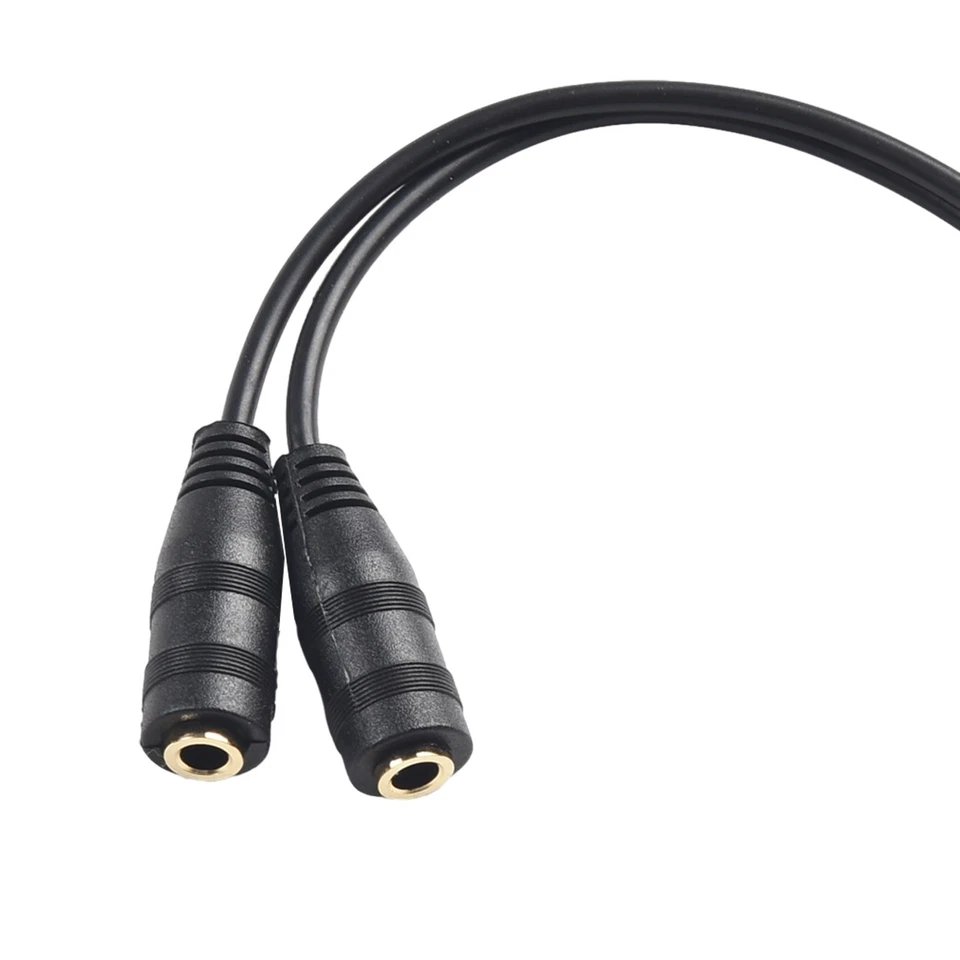 3.5mm Male To 2 Female Audio Stereo Spliter Earphone Extension Cable Adapter20cm - Image 4 of 4