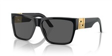 Versace Men's VE4296 Sunglasses Black/Gray 59mm Polarized