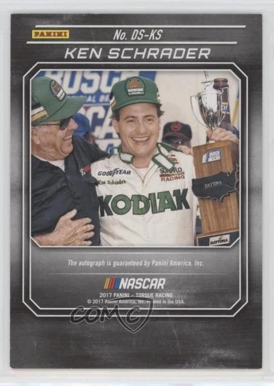 2017 Panini Torque Driver Scripts Ken Schrader #DS-KS Auto - Image 2 of 2