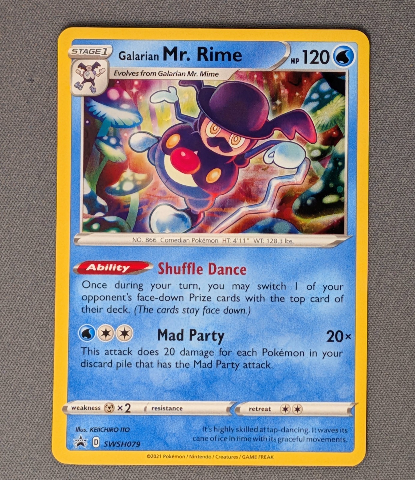 Galarian Mr. Rime SWSH079 Black Star Promos SWSH Cosmos Holo Pokémon TCG 2021 NM
