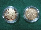 1987 $5 Gold Commemorative LIBERTY 2-COIN SET PROOF/UNCIRULATED .4838 AGW
