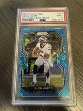 2020 Panini Prizm Jalen Hurts No Huddle Blue Disco #343 /79 PSA 9 Rookie RC