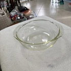 Vintage Clear Glass Pyrex 2 Qt Round Covered Casserole Dish D-14 with Lid