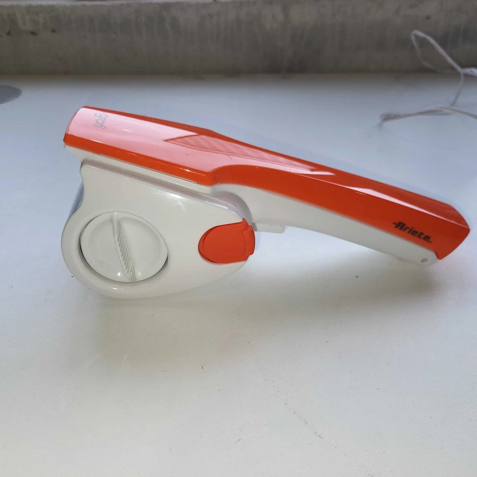 Ariete Grati Elektrisch Käse Aufschrift Mit Ladegerät 1500mAh, Orange Aufladbar - Bild 2 von 4