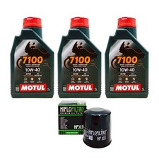 KIT TAGLIANDO OLIO MOTUL 7100 10W40 FILTRO 303 YAMAHA F115 In Line Four 03MO60F4