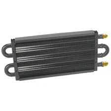 Derale Transmission Cooler 13311; Series 7000 13.5 x 5.125 in. 4 Pass, -06AN
