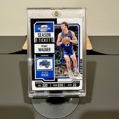 2023-24 Contenders Optic Franz Wagner Black & White Scope Season Ticket /25 SSP